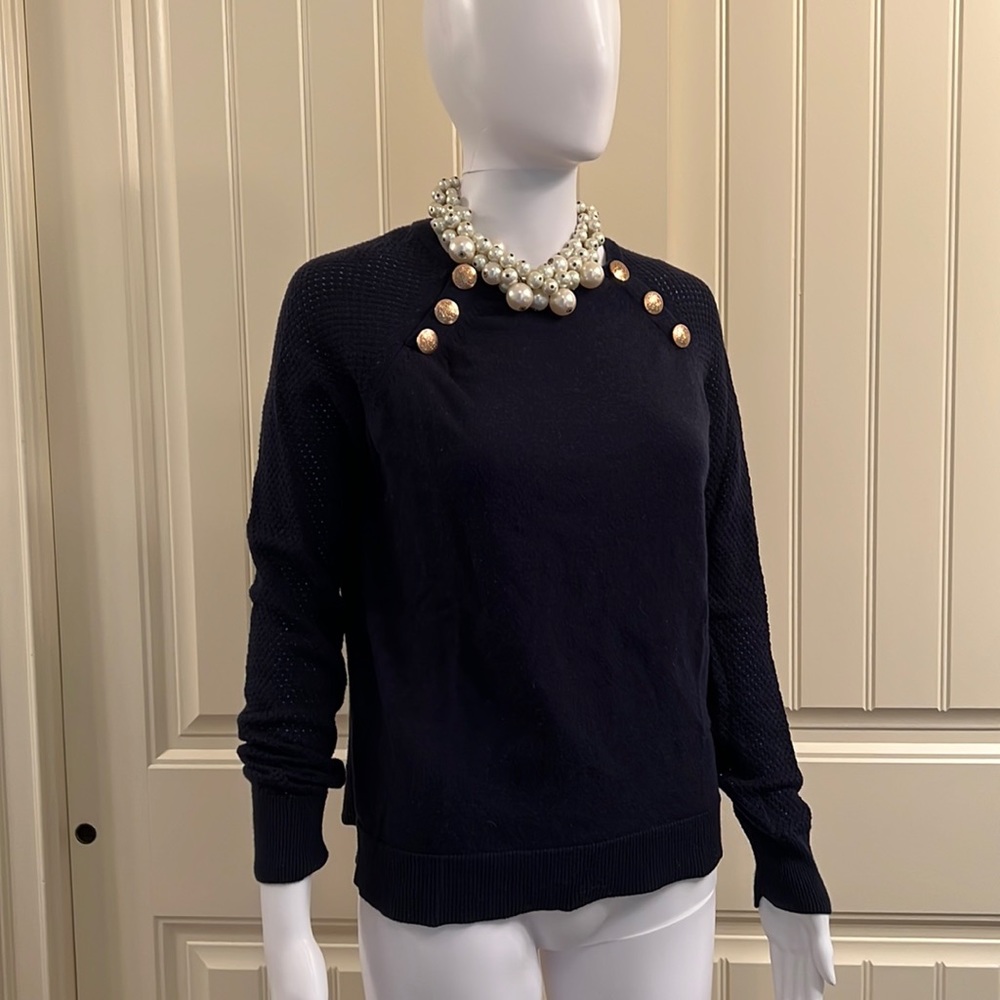 UEC The Limited—Lightweight Navy Blue Knit with a Nautical Flare